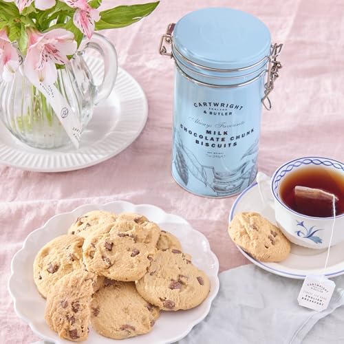 Cartwright & Butler Milk Chocolate Chunk Biscuits in Gift Tin, 200g