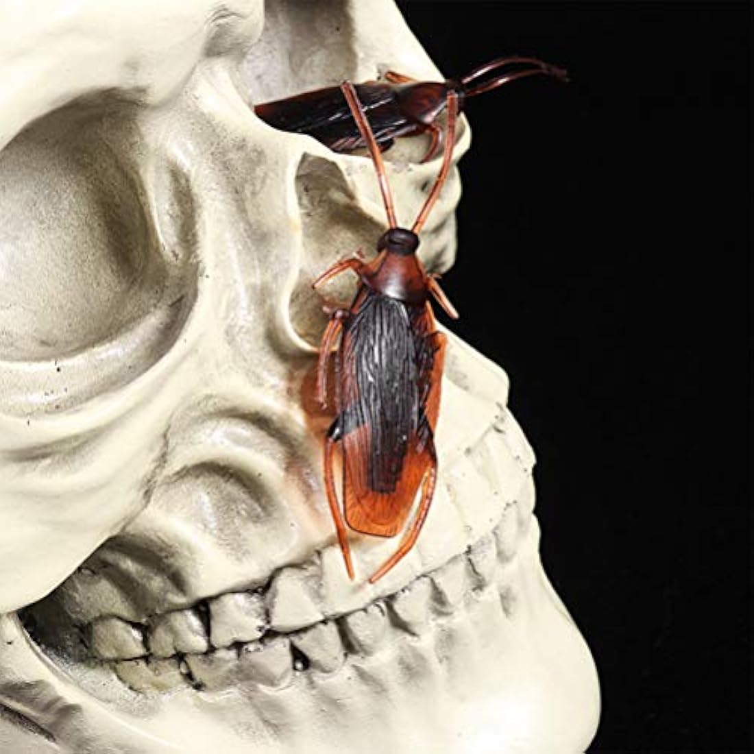 Realistic Fake Cockroaches – 60pc Plastic Prank Prop Toys