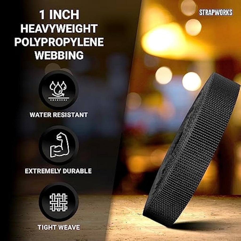 Strapworks Heavyweight Polypropylene Webbing | Heavy Duty Outdoor Strap