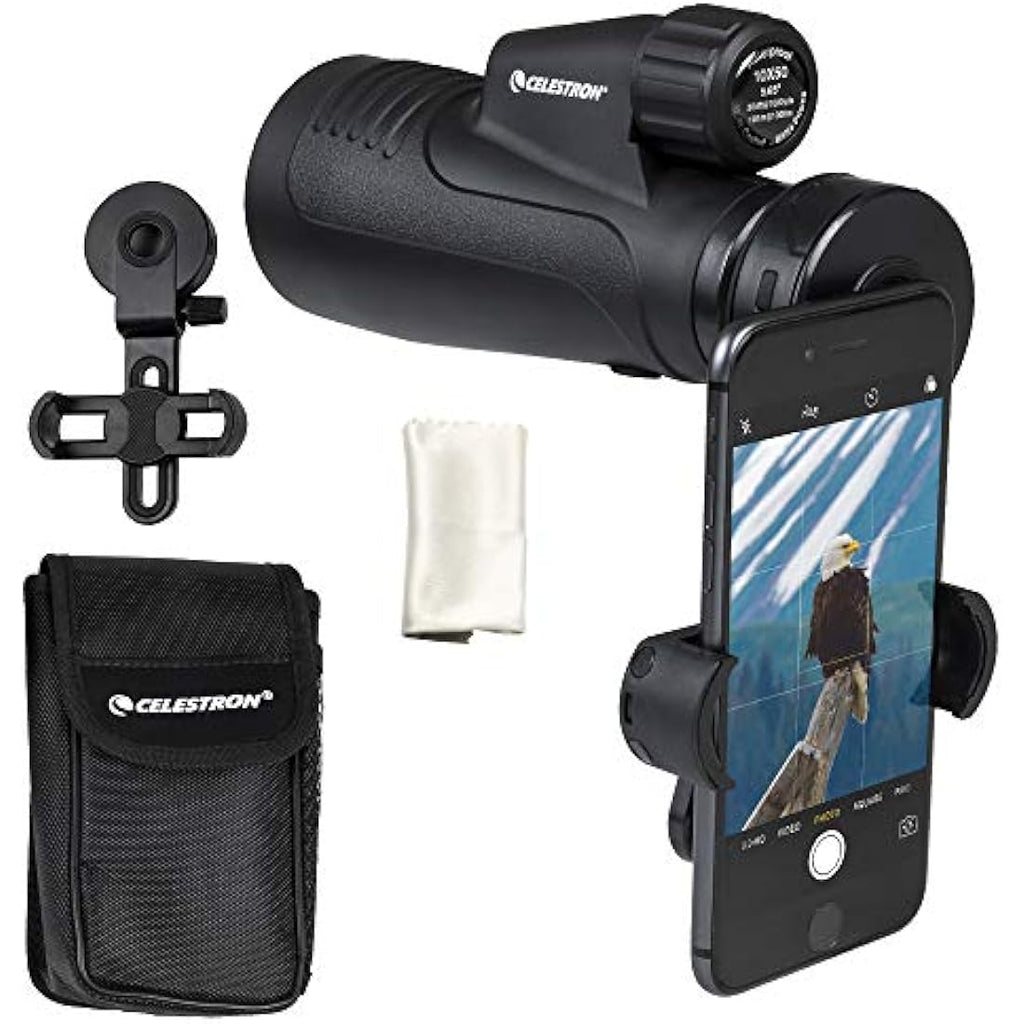 Celestron Outland X 10x50 Waterproof Monocular with Smartphone Adapter