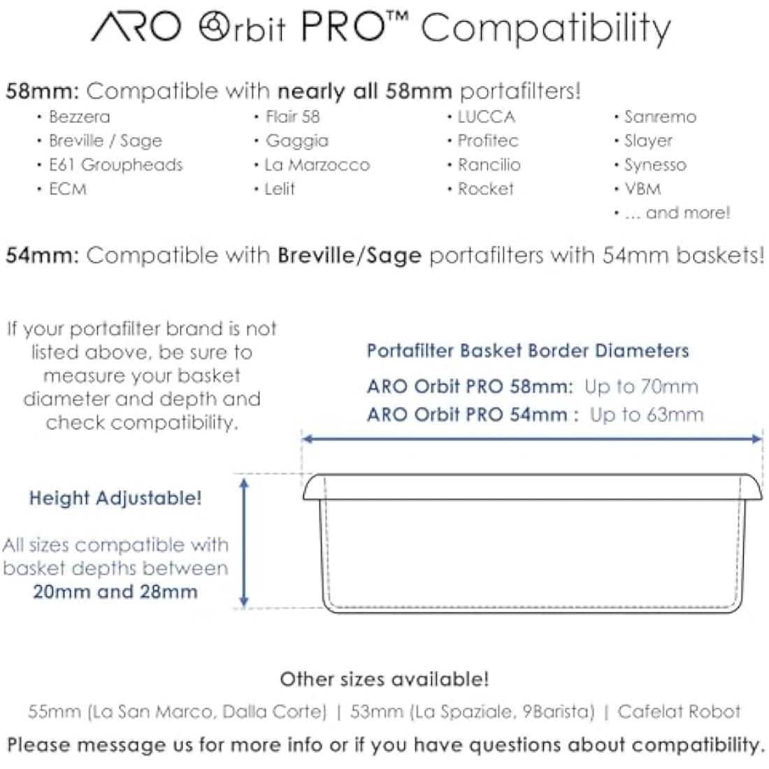 ARO Orbit PRO Aluminum Spirographic WDT Espresso Distribution Tool - Black