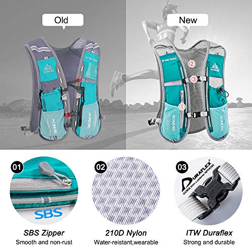 HINATAA Lightweight 5L Running Hydration Vest – Green Hiking Backpack