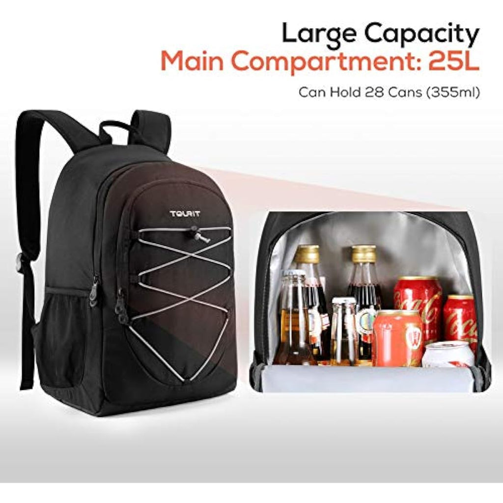 TOURIT Insulated Cooler Backpack – 28 Cans Leakproof Lightweight Bag