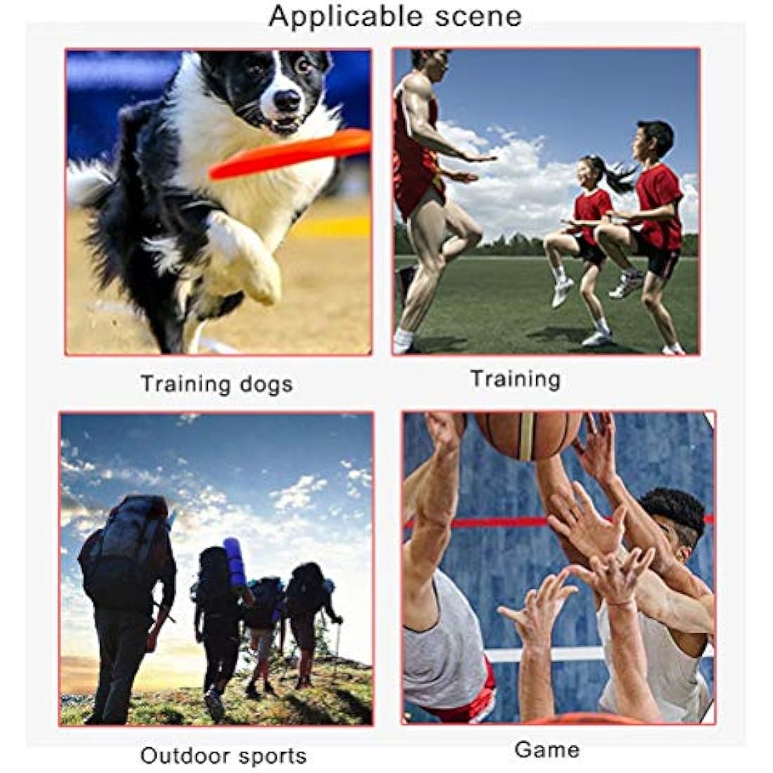4 Pcs Professional Dog Whistles with Lanyard for Training