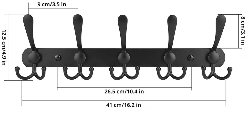 GlazieVault Coat Hooks for Wall - Stainless Steel Coat Racks 2 Pack - Heavy Duty Coat Hook Wall Mounted - image 3