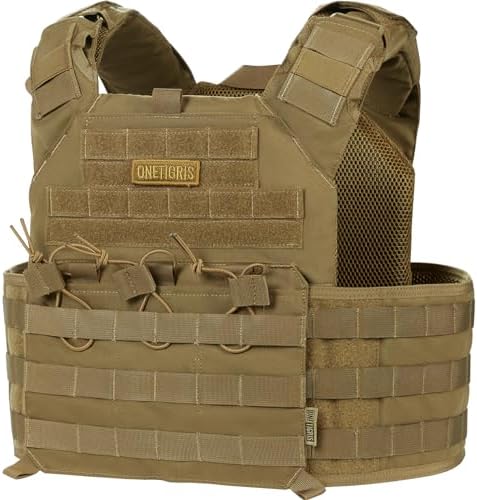 OneTigris PLPC Plate Carrier – 500D Nylon Tactical Airsoft Vest