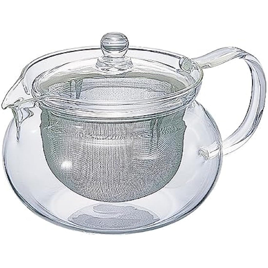 Hario Chacha Kyusu-Maru Glass Teapot – 700ml Japanese Tea Brewer