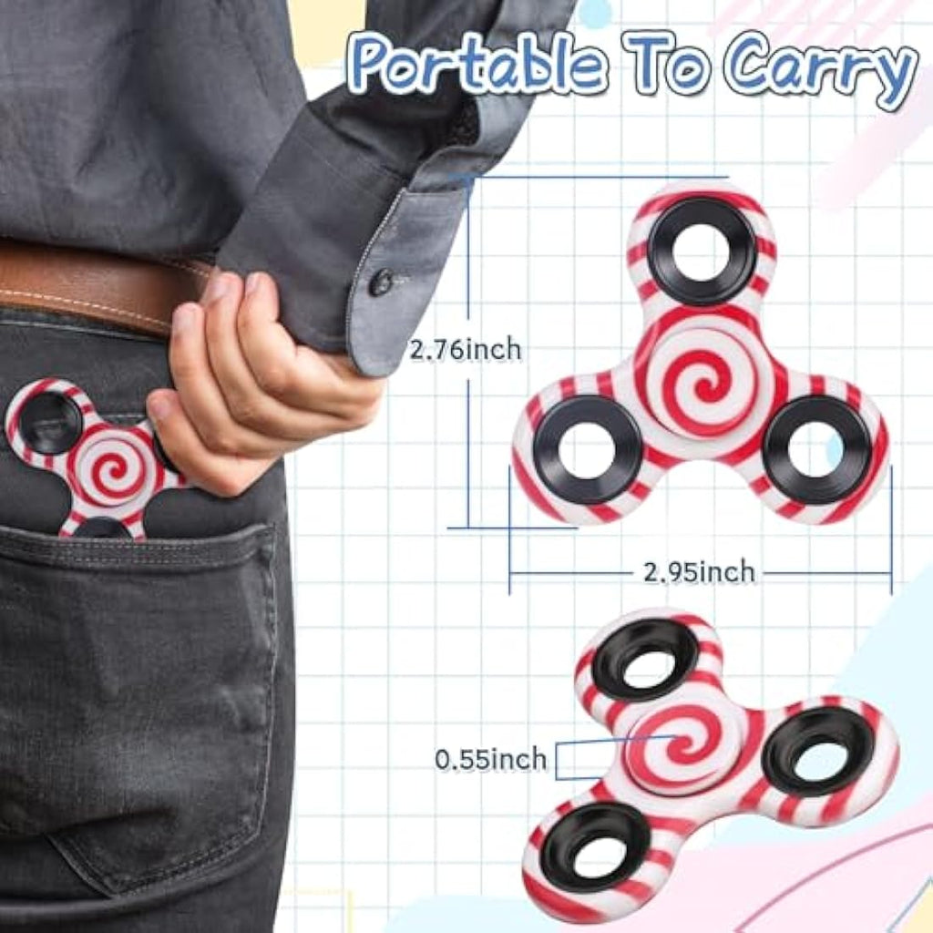 Metal Fidget Spinner Toy Set – 12 Pack Bulk for Stress Relief