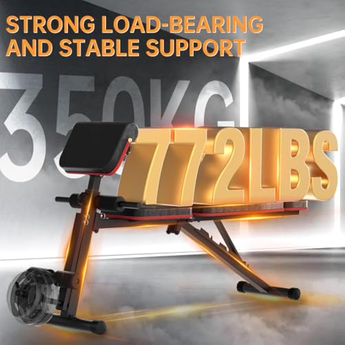 JOROTO Adjustable Weight Bench – Foldable 350KG Capacity Home Gym Bench