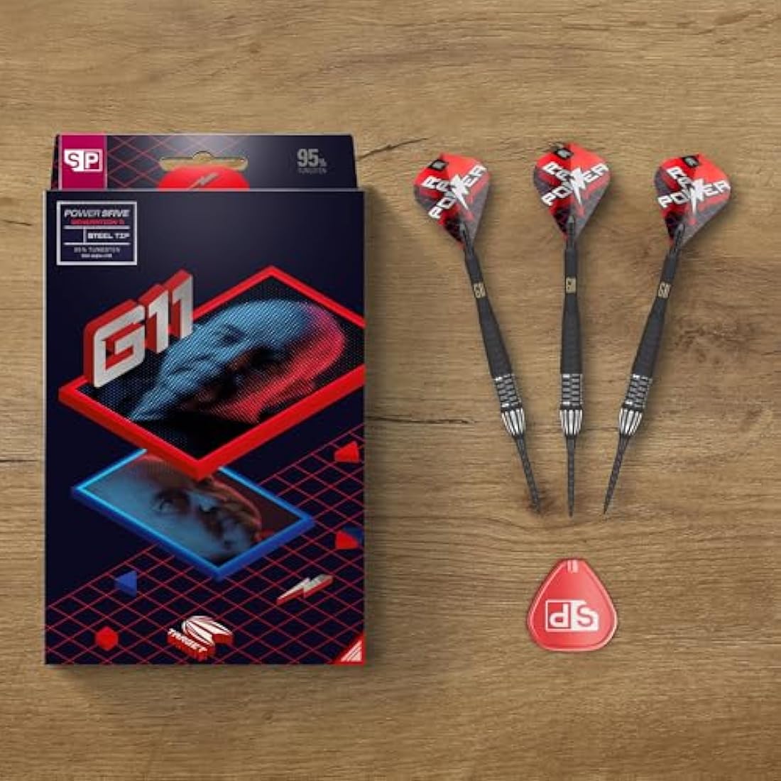 Target Phil Taylor Gen 11 Power 9-Five 95% Tungsten Steel Tip Darts