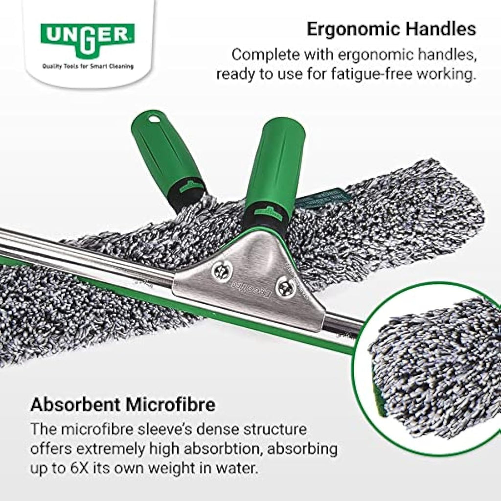 Unger ErgoTec 2-in-1 Window Cleaning Kit | 35cm Squeegee & Power Washer