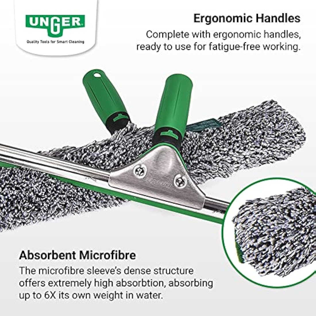Unger ErgoTec 2-in-1 Window Cleaning Kit | 35cm Squeegee & Power Washer