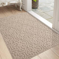 DEXI Indoor Door Mat – 81x122cm Non-Slip Washable Dirt Trapper, Beige