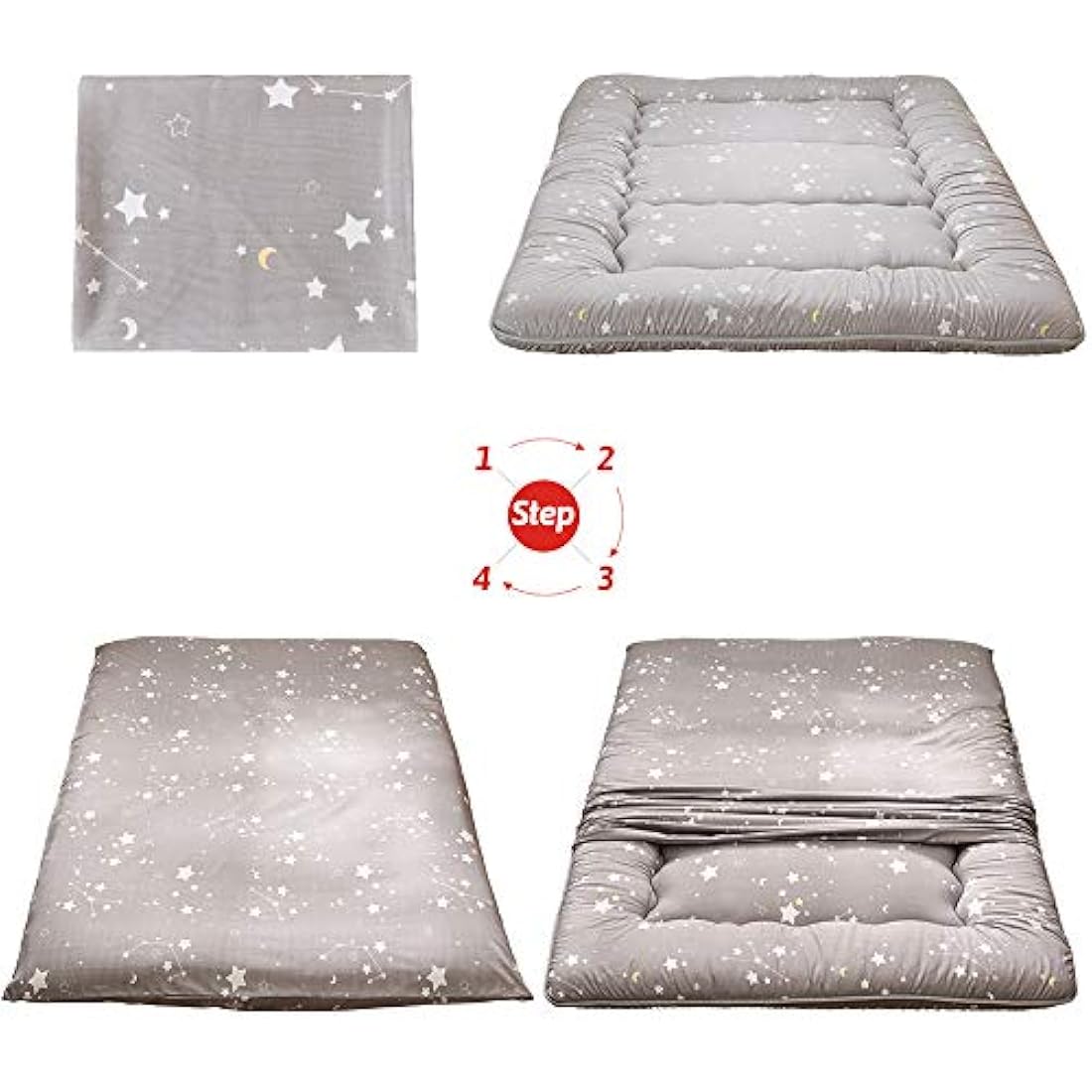 MAXYOYO Japanese Floor Mattress – Memory Foam Foldable Futon, Single