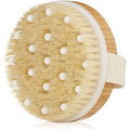 Jolof Store Natural Bristle Body Brush with Cellulite Massage Nodes