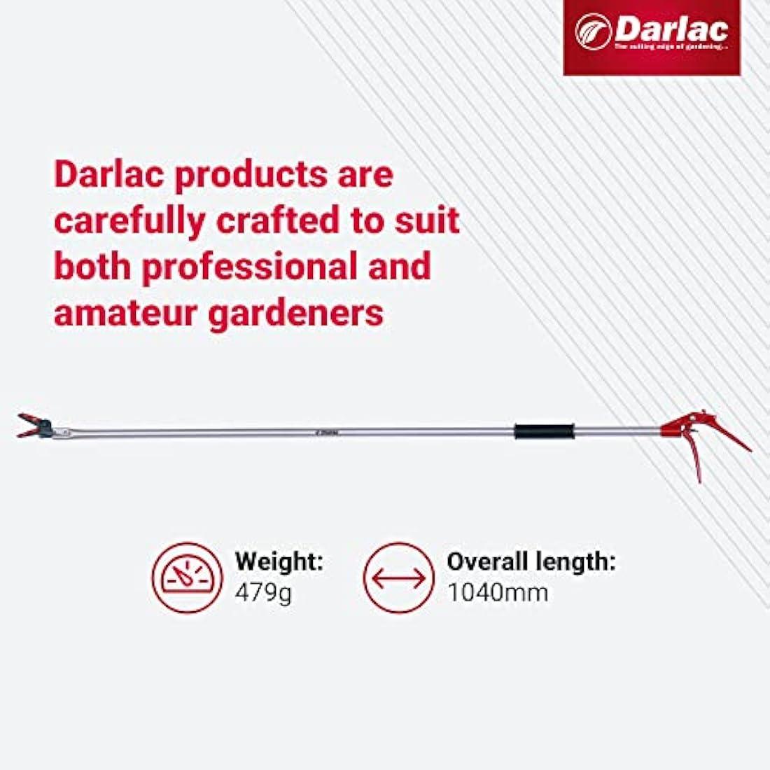 Darlac 1000mm Long Reach Snapper Pruner – Lightweight & Ergonomic
