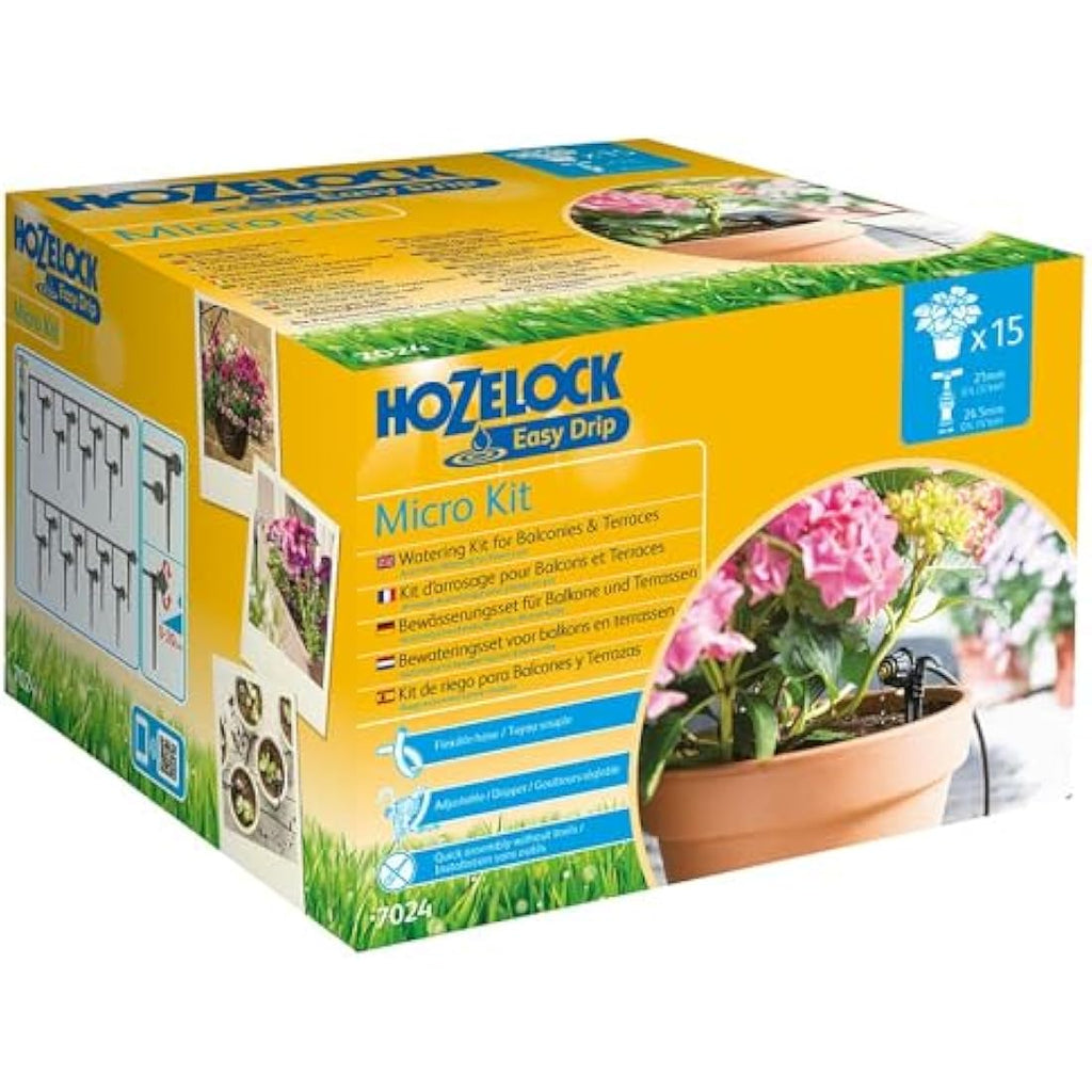 Hozelock Micro Irrigation Kit – 15m Drip System for Potted Plants