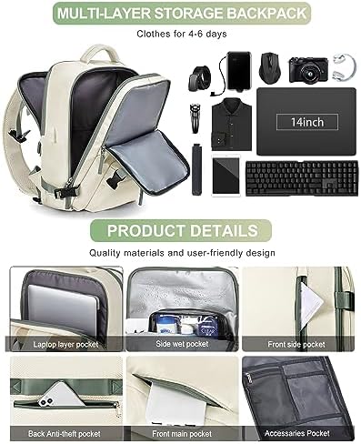 40L Travel Backpack | Airline Approved Laptop Gym Bag