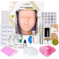 LASHVIEW Eyelash Extension Kit | Beginner Training Set with Mannequin Head