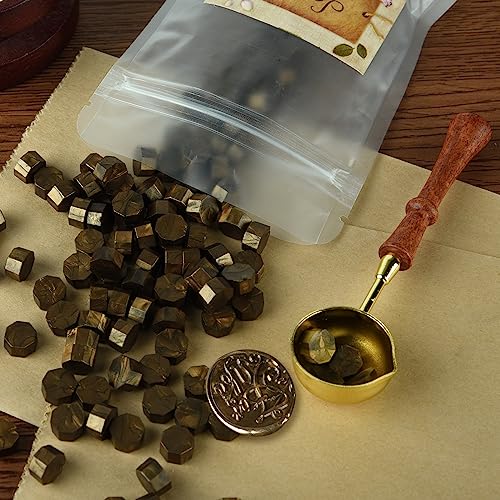 Jolof Store Sealing Wax Beads Kit – 300 Pcs Octagon Wax Seal Set