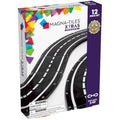 MAGNA-TILES XTRAS: Roads 12-Piece Magnetic Construction Set - Black