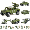 18-Piece Die-Cast Military Vehicle and Army Men Playset