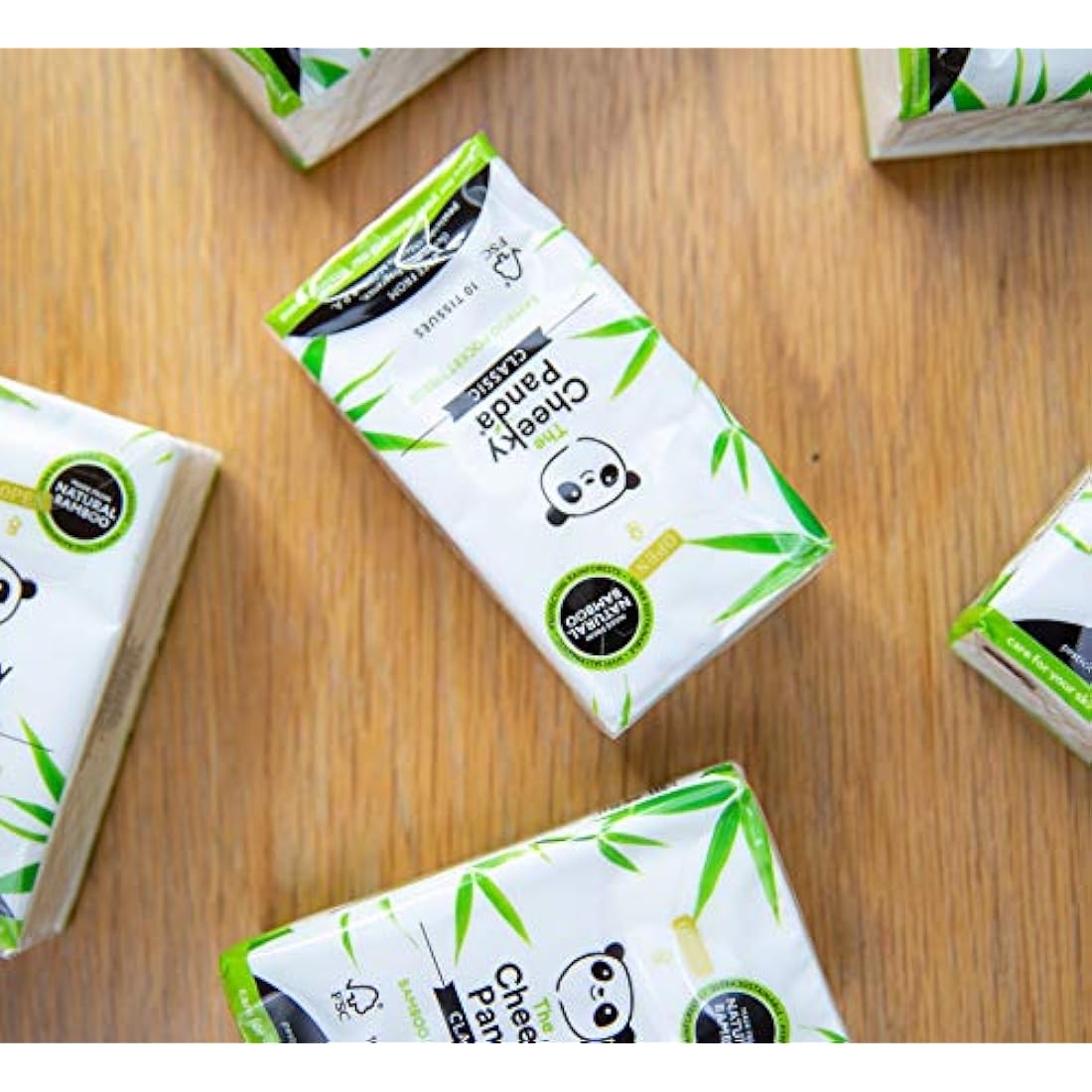 The Cheeky Panda Bamboo Pocket Tissues | 96 Pack | Eco-Friendly & Soft