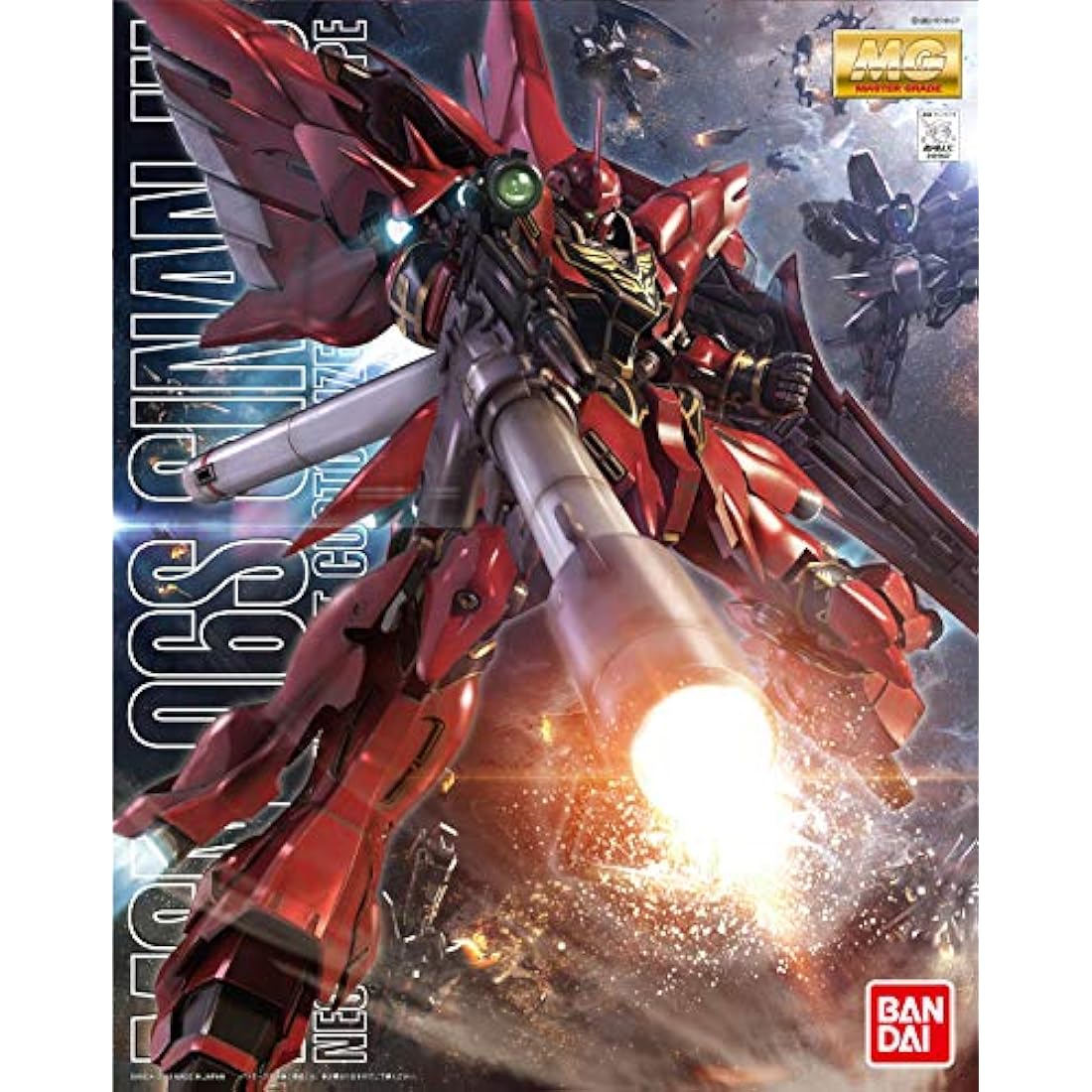 Bandai MG 1/100 MSN-06S Sinanju Gundam Mecha Model Kit -