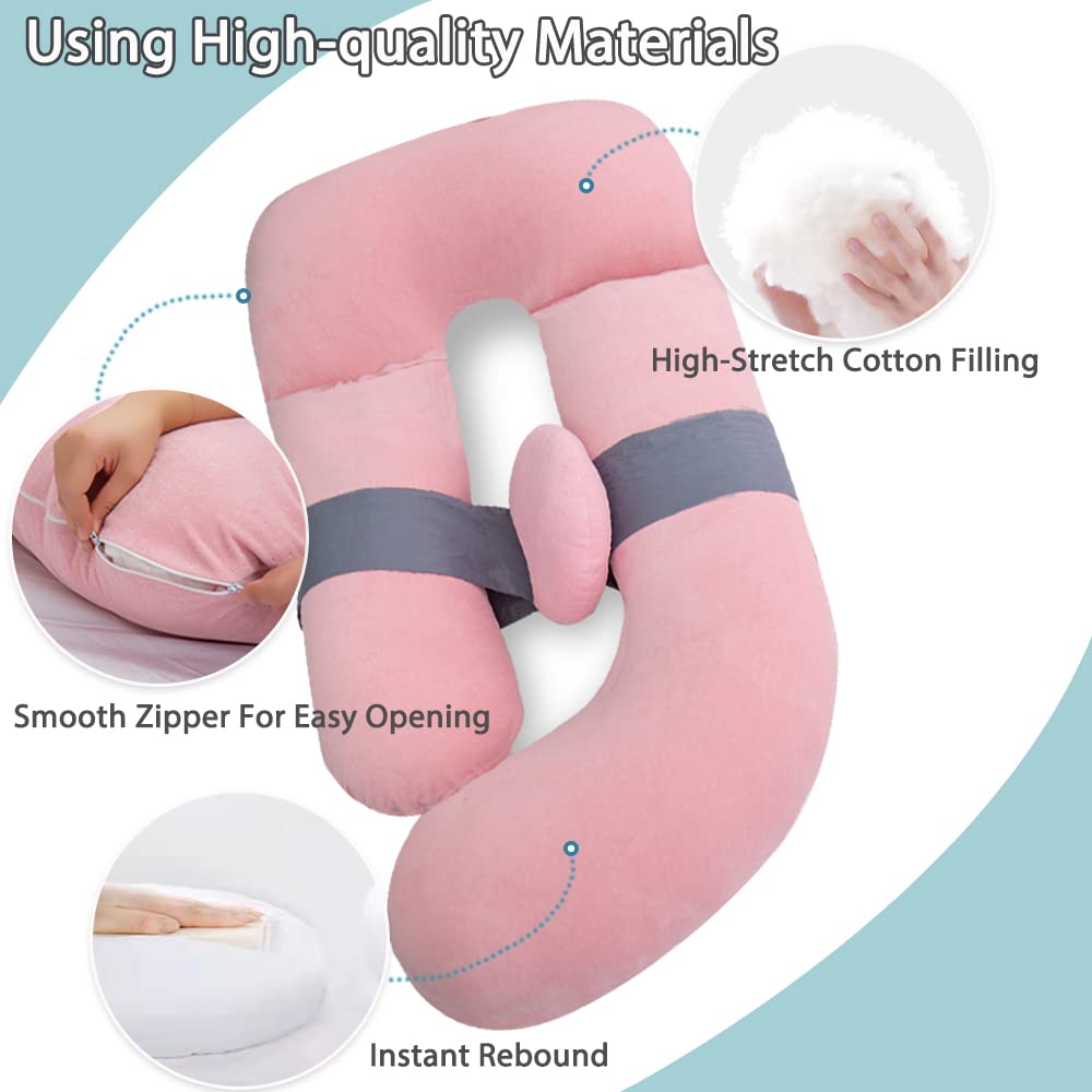 AS AWESLING 60in Full Body Pregnancy Pillow | U-Shape Maternity Lounger