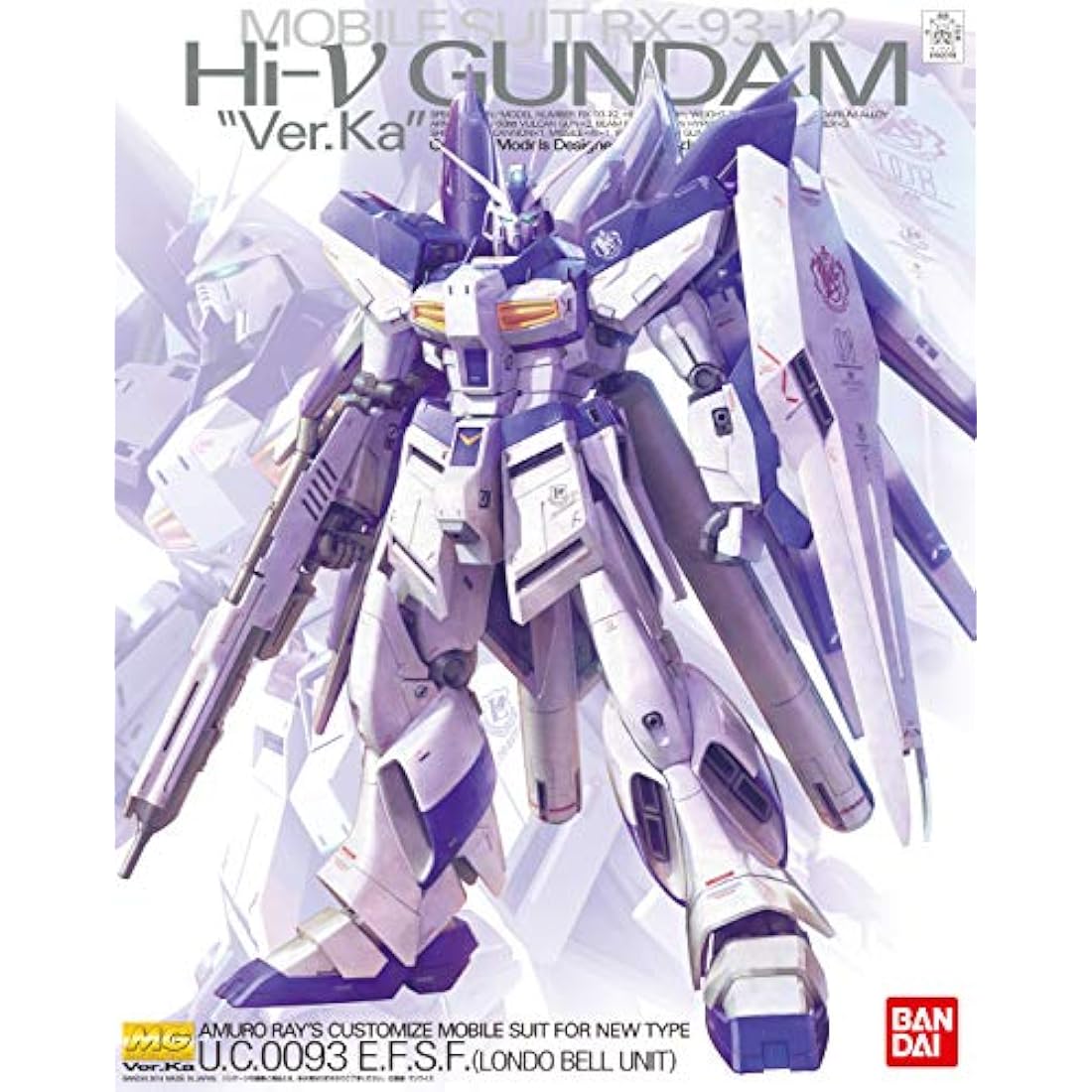 Bandai MG 1/100 RX-93-v2 Hi-v Gundam Ver. Ka - Mecha Model Kit