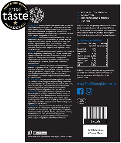 The Biltong Man Beef Biltong & Droëwors Combo | High Protein | 1kg