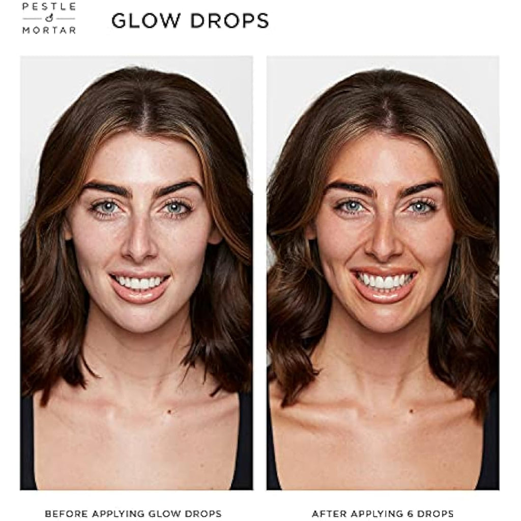 Pestle & Mortar Glow Drops – Self Tan Face Drops with Hyaluronic Acid