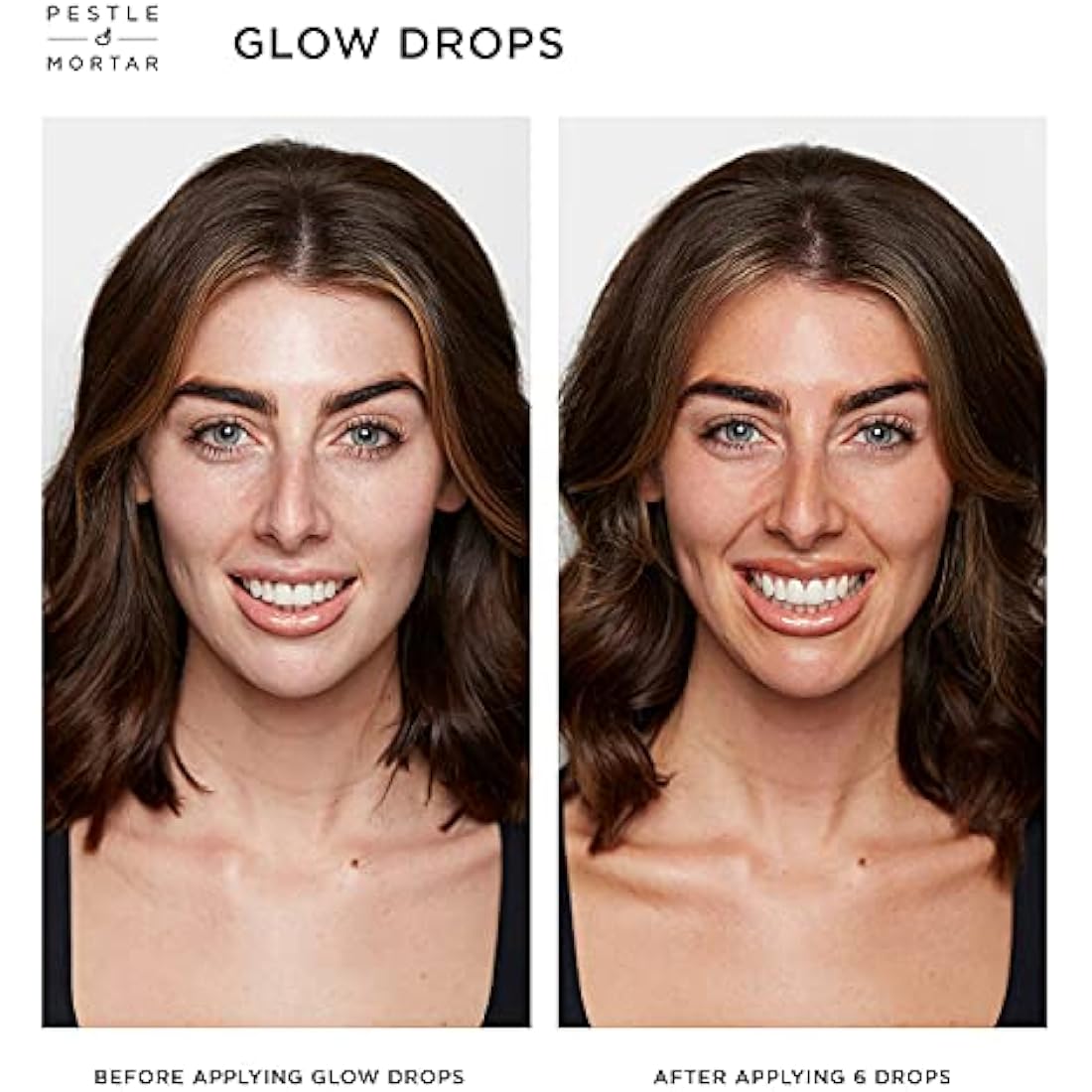 Pestle & Mortar Glow Drops – Self Tan Face Drops with Hyaluronic Acid