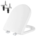 Mass Dynamic D-Shaped Toilet Seat – White Soft Close Urea-Formaldehyde