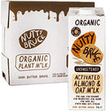 Nutty Bruce Activated Almond & Oat Milk – Organic Vegan Milk 1L (6 Pack)