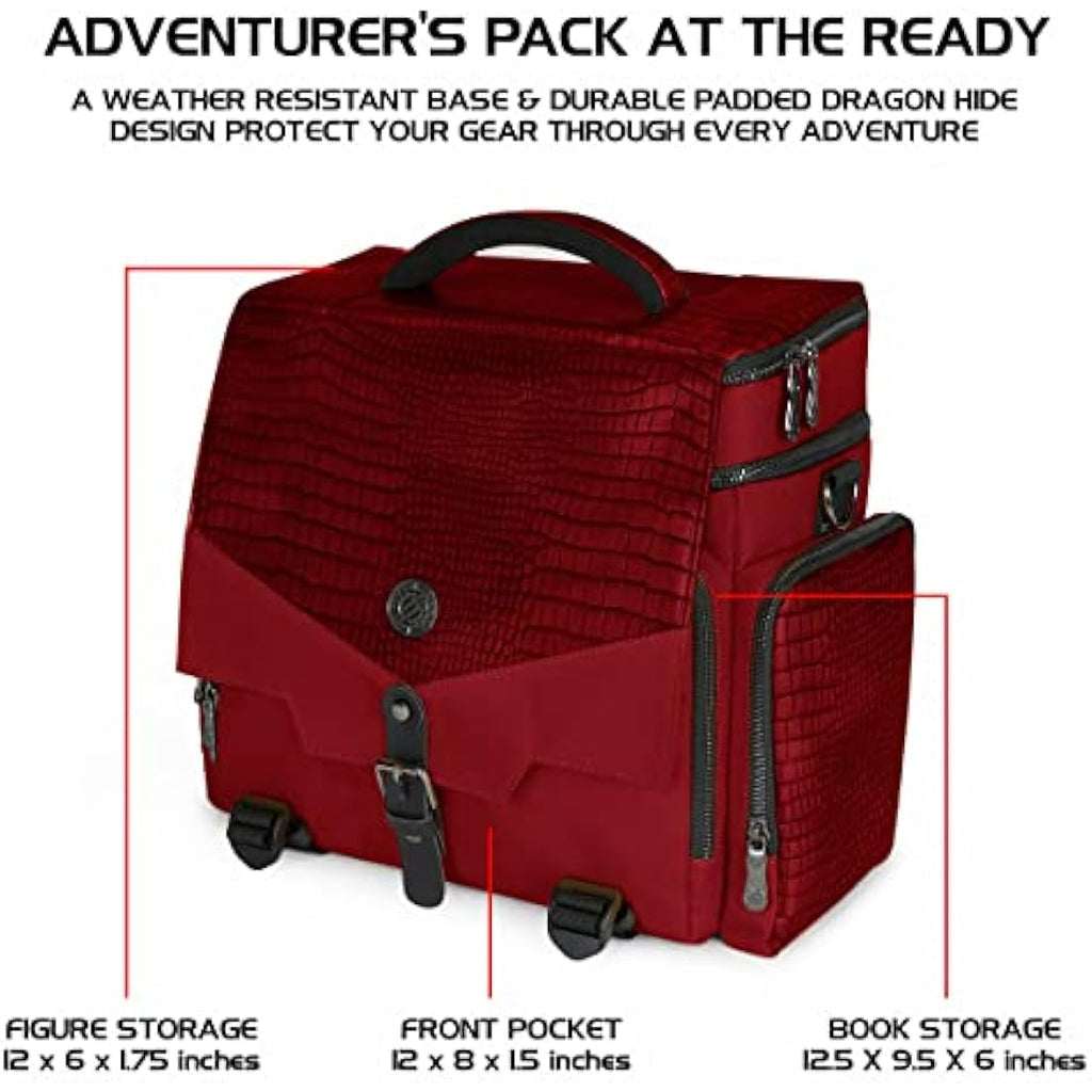 ENHANCE Dragon Hide RPG Adventurer's Bag | DND Miniature Storage Vault