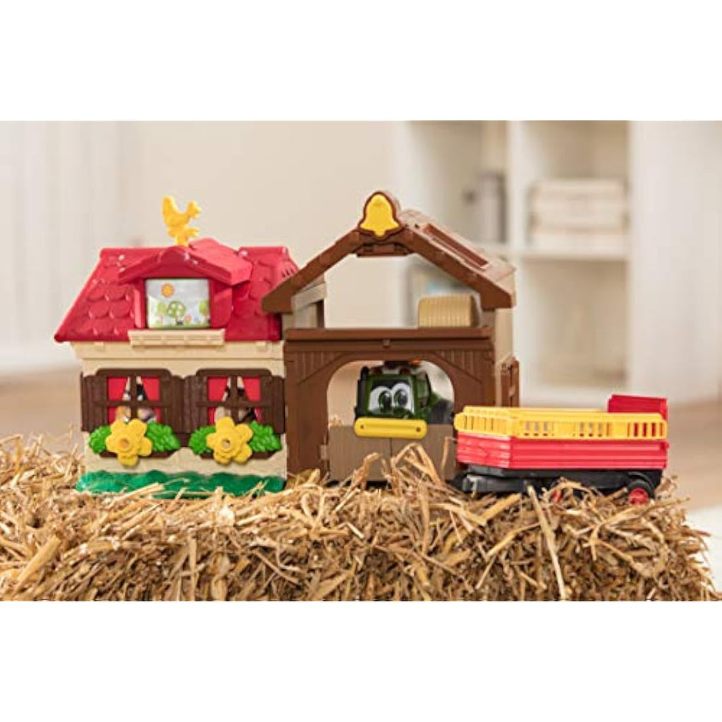 Dickie Toys Happy Farm House Playset with Tractor, Light & Sound