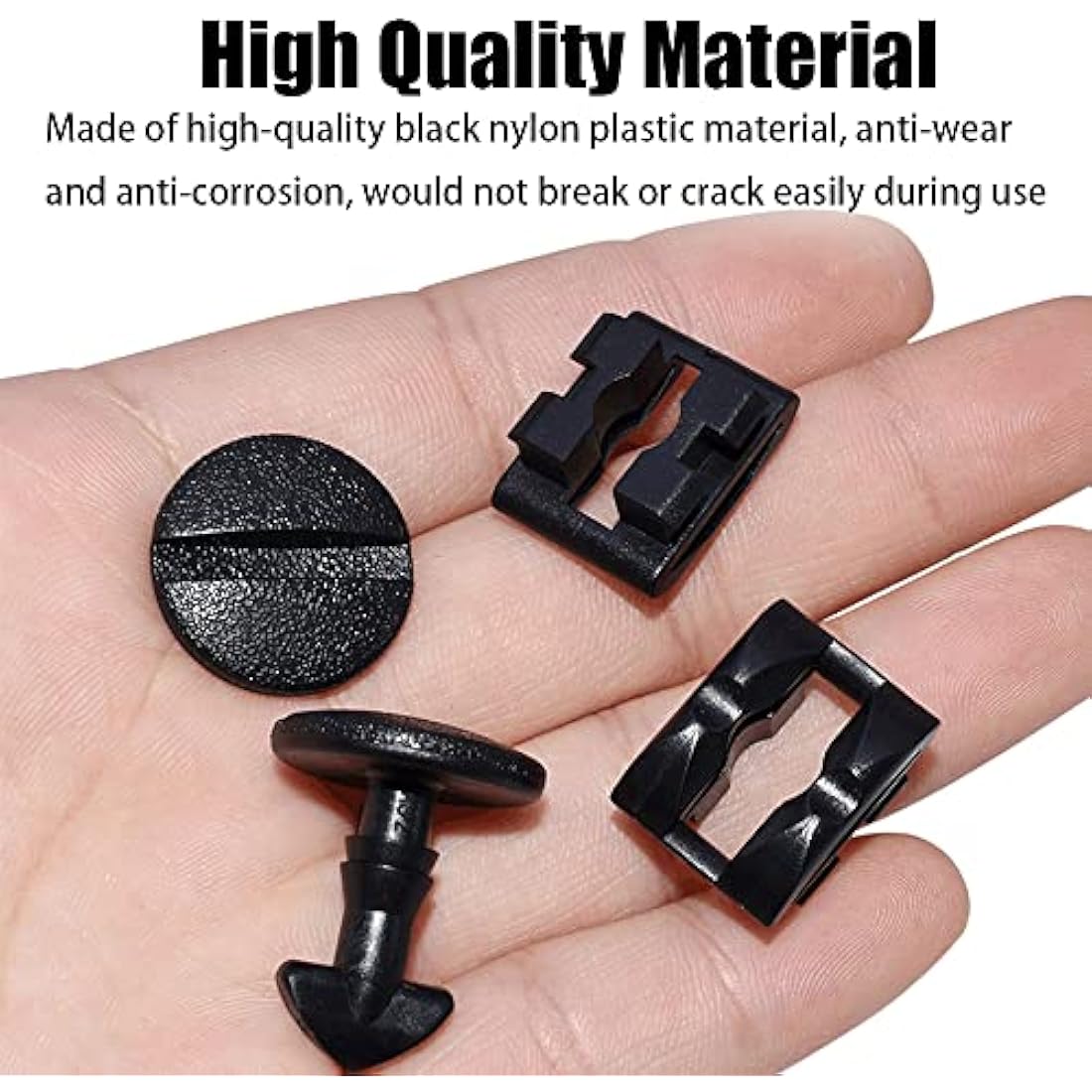 Jolof Store Rear Bumper Tow Eye Cover Clips – 6 Pair Car Retainer Clips