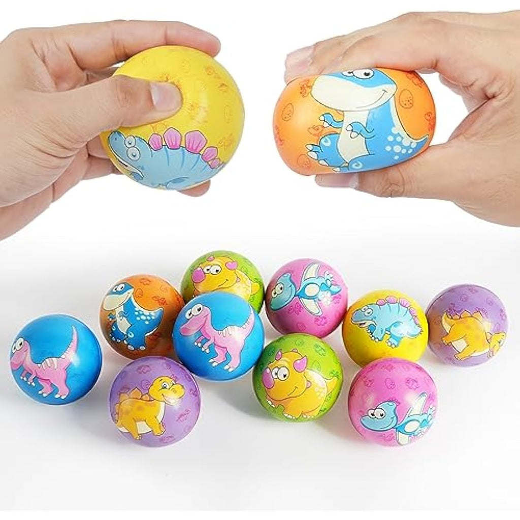 Ainiv Dinosaur Squeeze Stress Balls – 12pc Sensory Fidget Toy Set