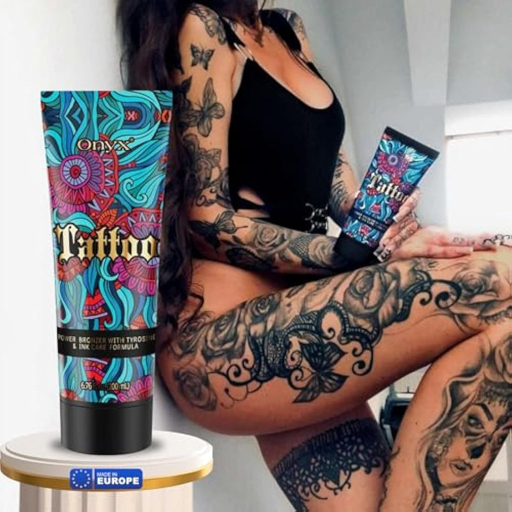 Onyx Tattoo Protect Sunbed Cream | Tanning Accelerator with Ink Care