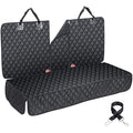 Dog Car Seat Cover | Waterproof Back Seat Protector, XL Black