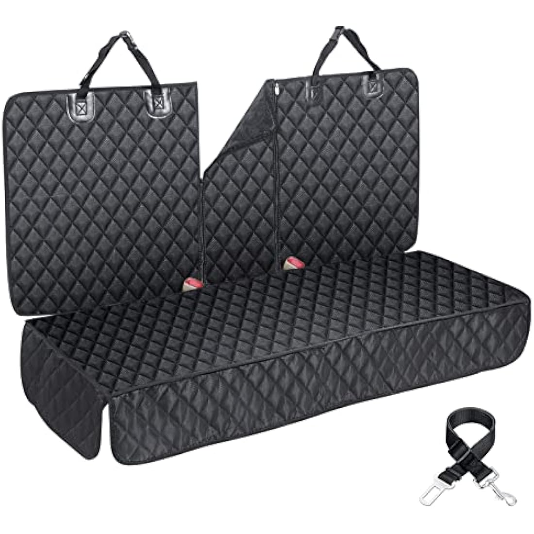 Dog Car Seat Cover | Waterproof Back Seat Protector, XL Black