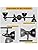 Unikcst 4-Way Retro Ceiling Spotlights | Black Industrial E14 Fixture