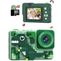 Kizeefun Kids Digital Camera – Dinosaur Building Block Toy with 32GB SD Card