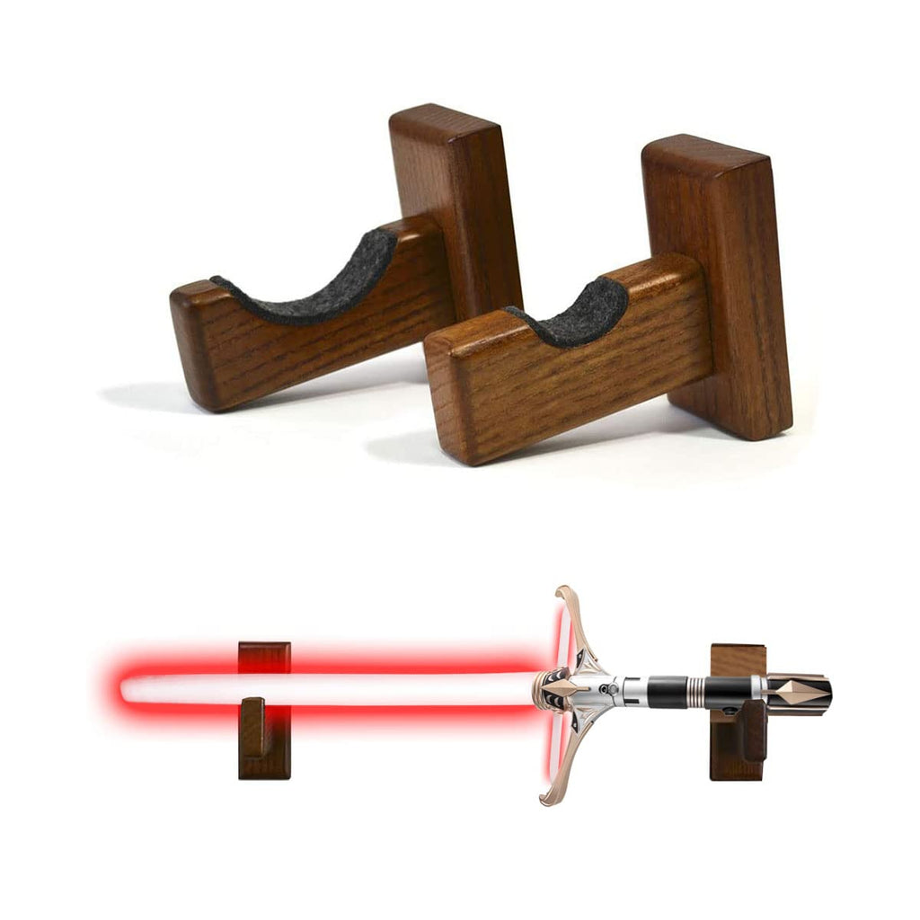WANLIAN Lightsaber Wall Mount Wooden Display Lightsaber Holder Horizontal Display On Wall - image 1