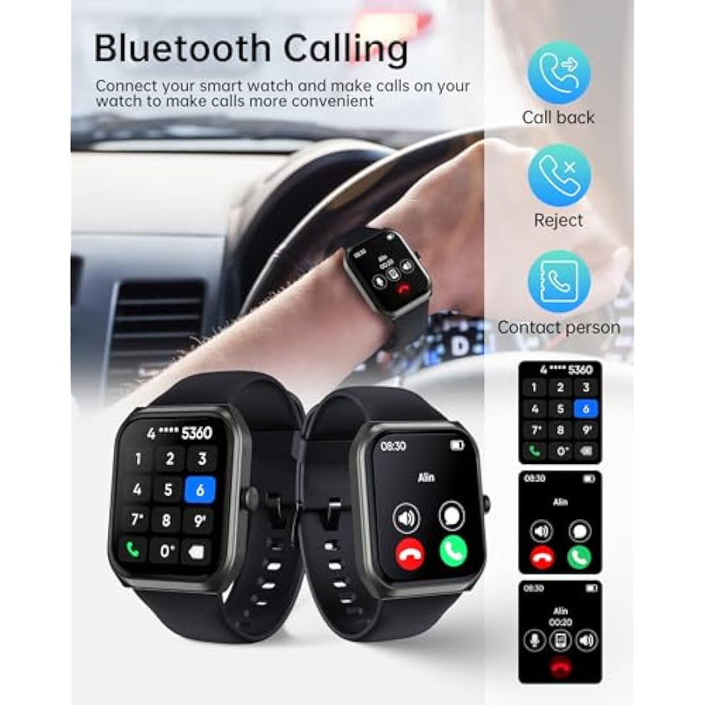 TUYOMA Smart Watch - 1.91" Fitness Tracker with Bluetooth Calling & IP68