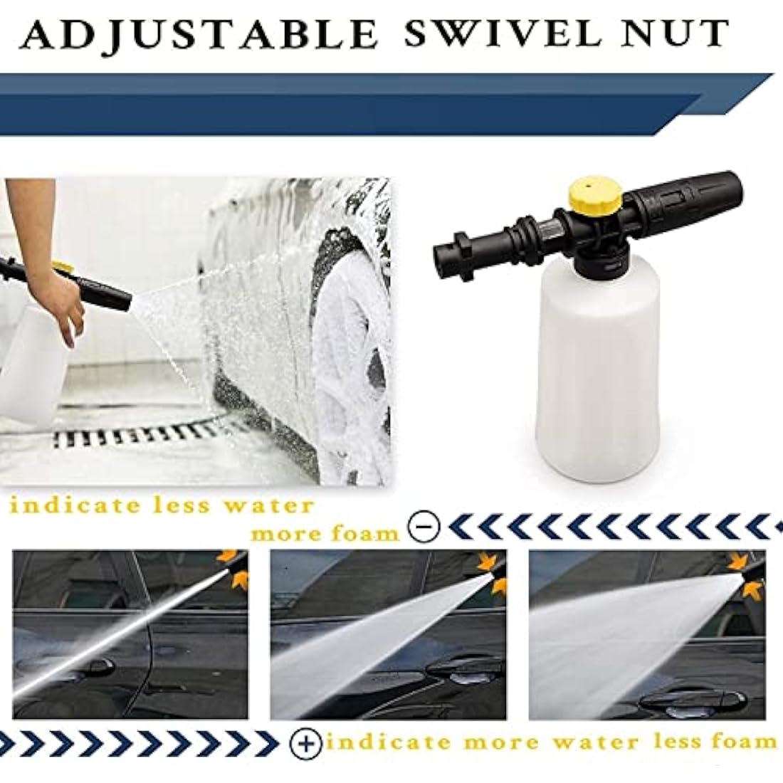 Jolof Store Snow Foam Lance for Karcher K2-K7 | 750ML Adjustable Cannon