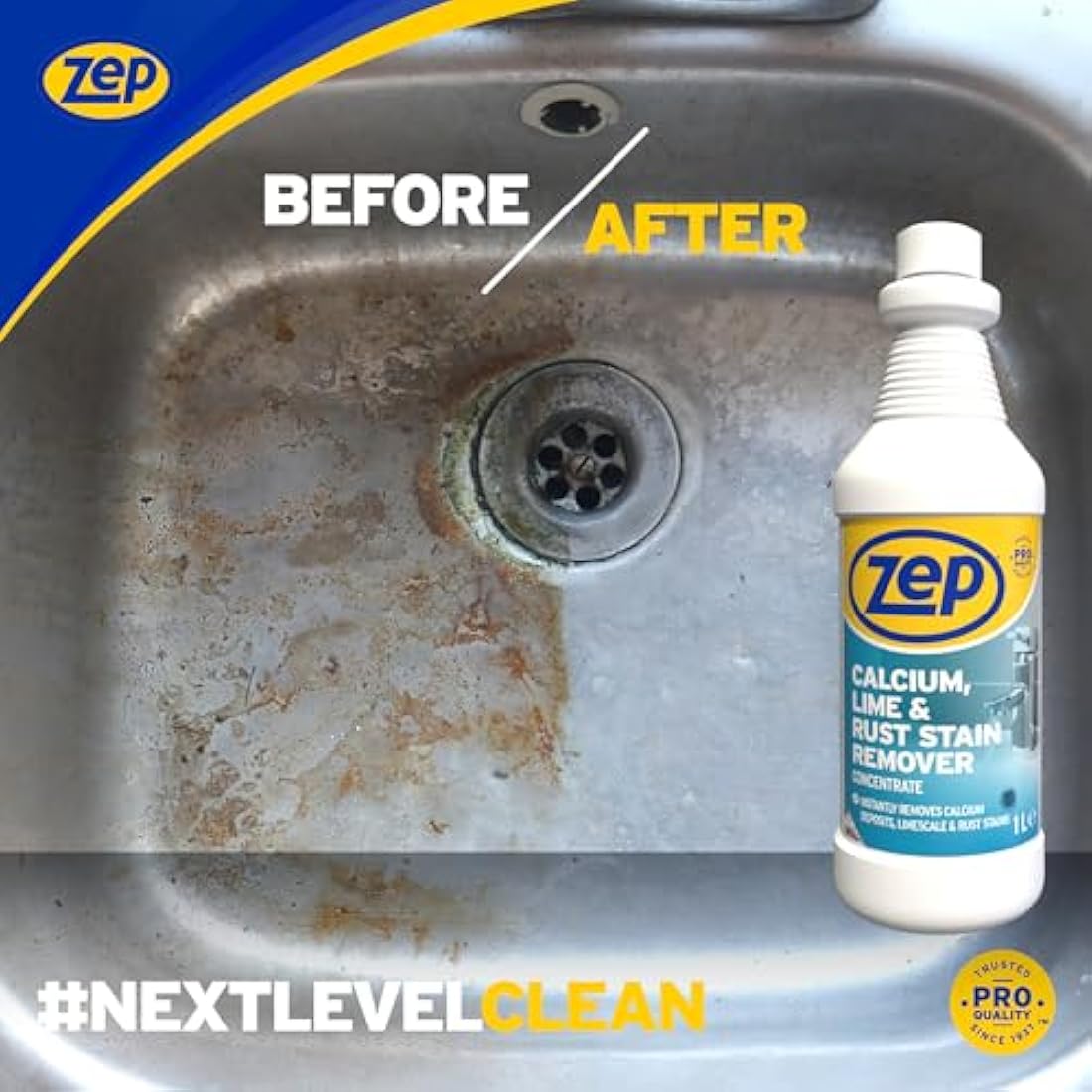 Zep Commercial Calcium Lime and Rust Cleaner - 1L Limescale Remover