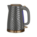 Russell Hobbs Groove 1.7L Electric Kettle – Grey & Gold Fast Boil