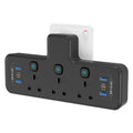 PASSUS 9-in-1 Multi Plug Adapter | 40W USB-C & 3-Way Extension Socket